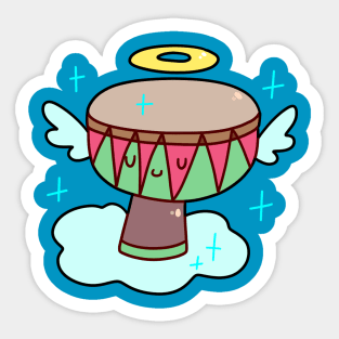 Cute Little Angel Djembe Sticker